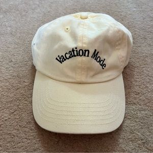 Baby yellow vacation mode dad hat